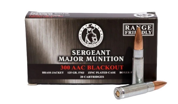 .300 AAC Blackout (7,62х35) FMJ 125 gr (8,1 г) с латунной оболочкой пули и стальной гильзой с цинковым покрытием