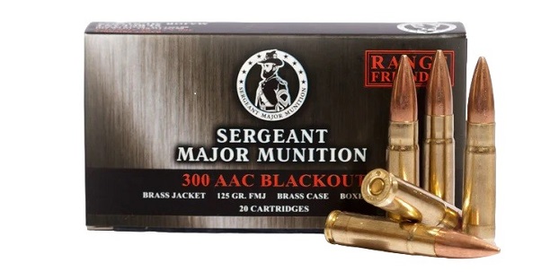 .300 AAC Blackout (7,62х35) FMJ 125 gr (8,1 г) с латунной оболочкой пули и латунной гильзой